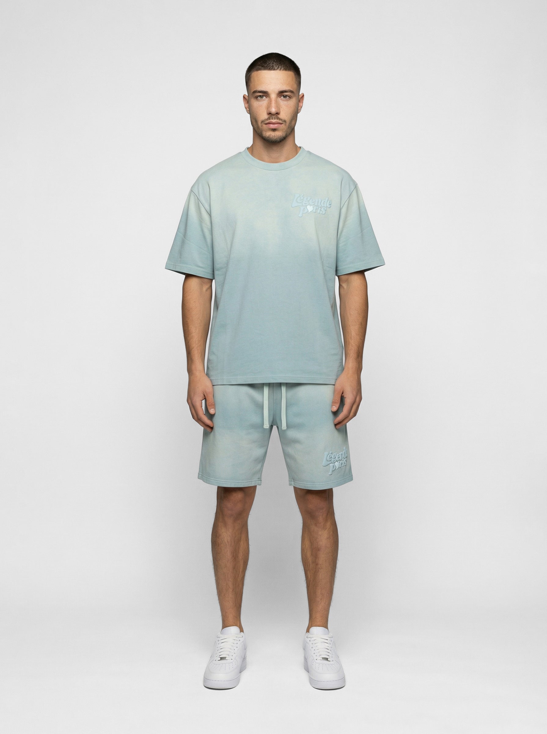 LND GRADIENT SHORT - ICY BLUE