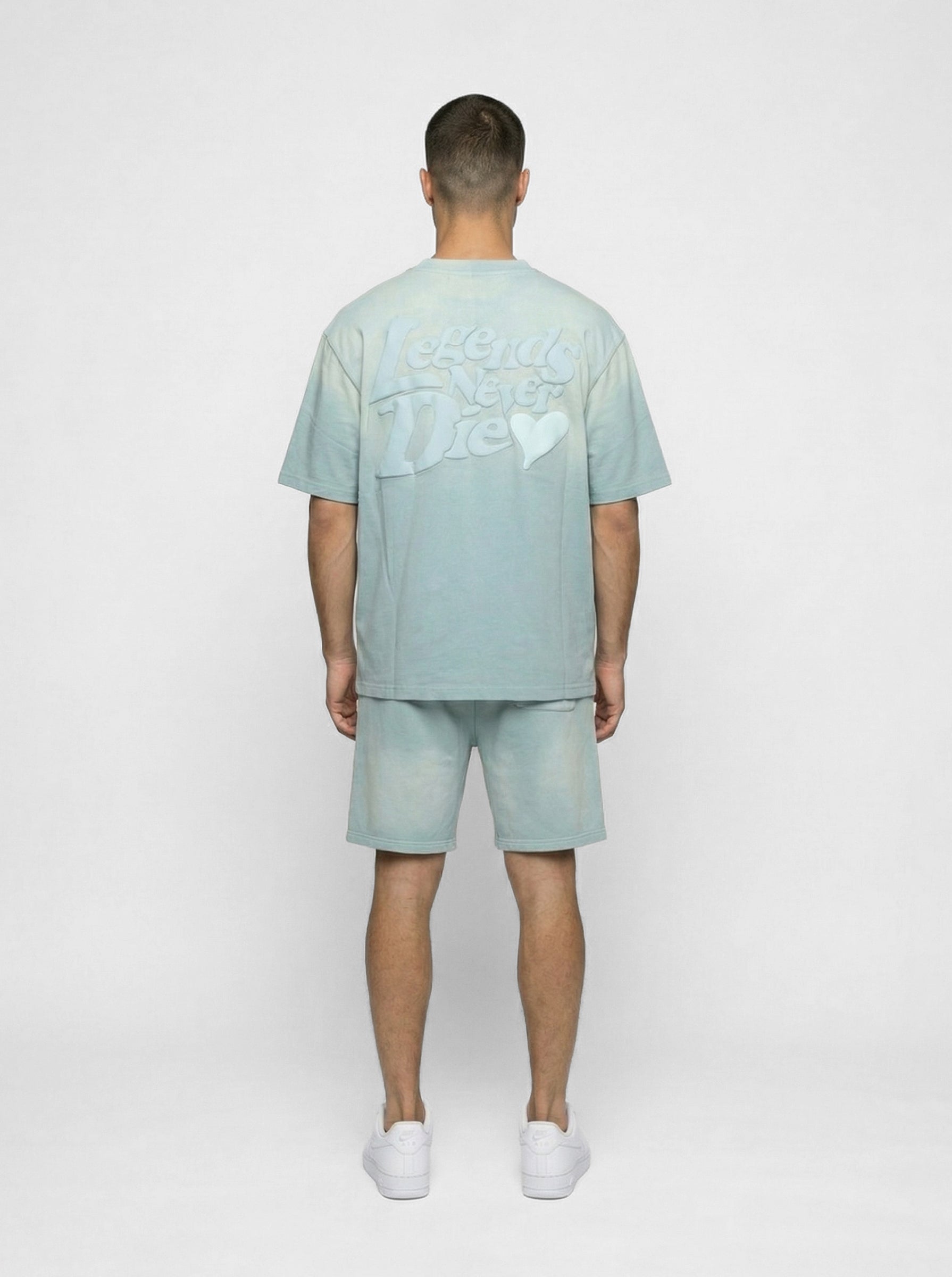 LND GRADIENT SHORT - ICY BLUE