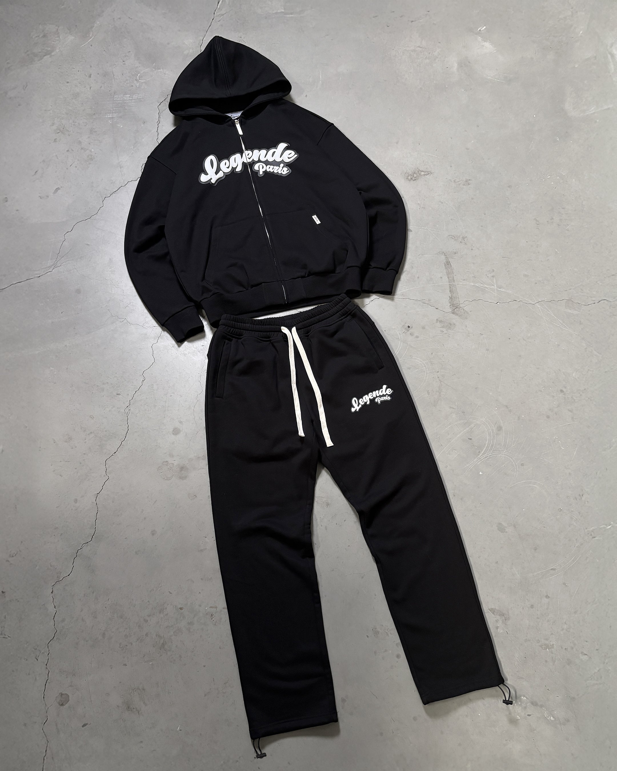GUM LOGO HOODIE - BLACK