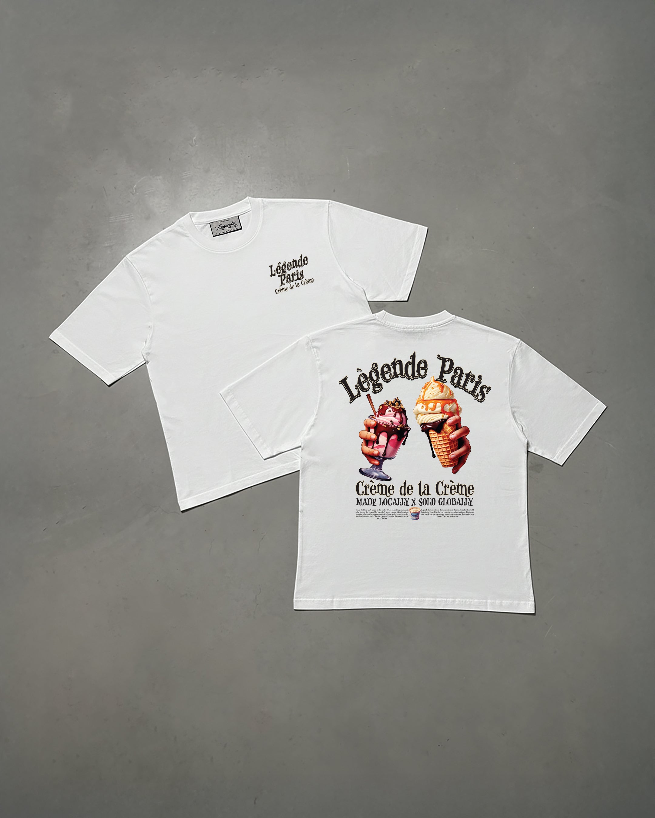 CREME DE LA CREME T-SHIRT - WHITE